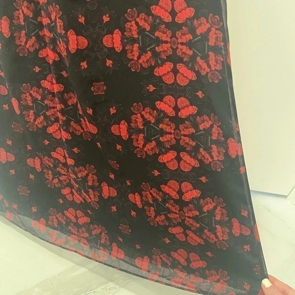 Alice + Olivia Lotus Flower Printed Sleeveless Dress- Size 0; Like New - Picture 11 of 12